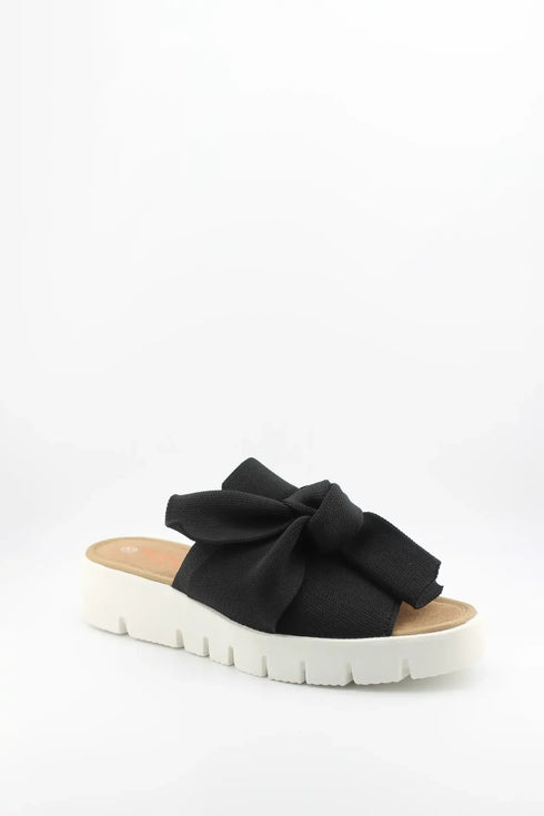 Bernie Mev Bow Detail Platform Slide